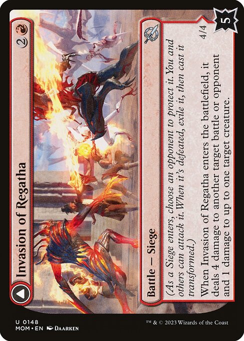 Invasion of Regatha // Disciples of the Inferno (148) (Foil) - March of the Machine - Game On