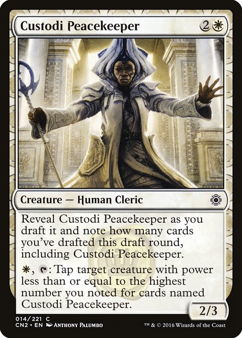 Custodi Peacekeeper (14) (Foil) - Conspiracy: Take the Crown - Game On