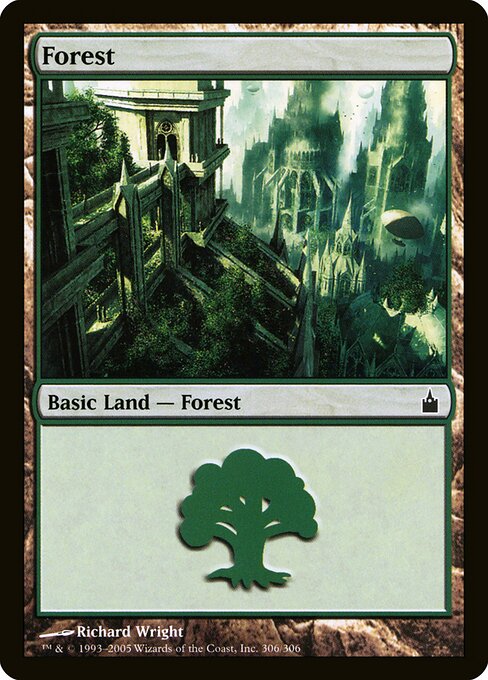 Forest (306) (Foil) - Ravnica: City of Guilds - Game On