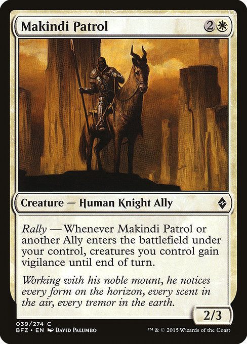 Makindi Patrol (39) (Foil) - Battle for Zendikar - Game On