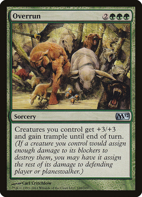 Overrun (186) (Foil) - Magic 2012 - Game On