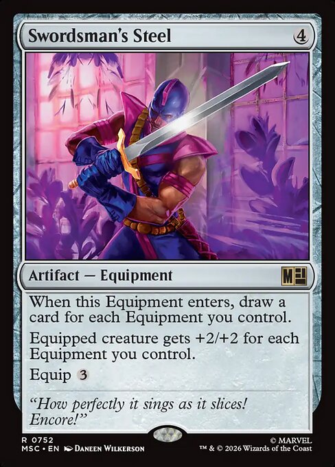Swordsman's Steel (752) - Marvel Super Heroes Commander - Game On