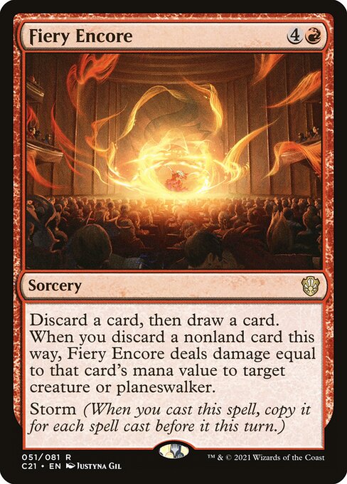 Fiery Encore (51) - Commander 2021 - Game On