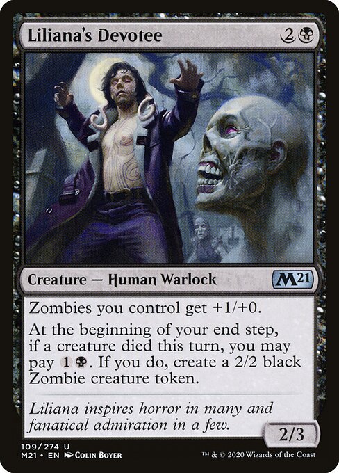 Liliana's Devotee (109) (Foil) - Core Set 2021 - Game On