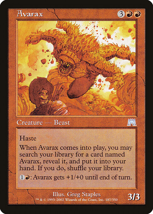 Avarax (187) - Onslaught - Game On