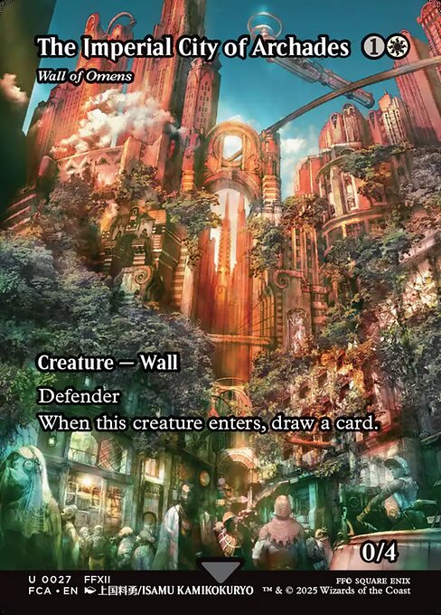 Wall of Omens (27) - BORDERLESS - FULL ART (Foil) - Final Fantasy: Through the Ages - Game On