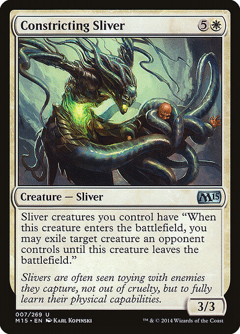 Constricting Sliver (7) (Foil) - Magic 2015 - Game On