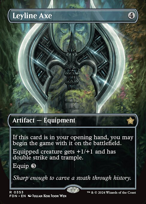 Leyline Axe (353) - BORDERLESS - Foundations - Game On