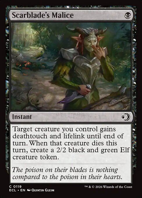 Scarblade's Malice (119) (Foil) - Lorwyn Eclipsed - Game On