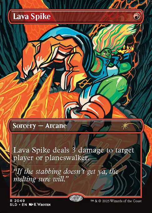 Lava Spike (2049) - FULL ART - Secret Lair Drop - Game On