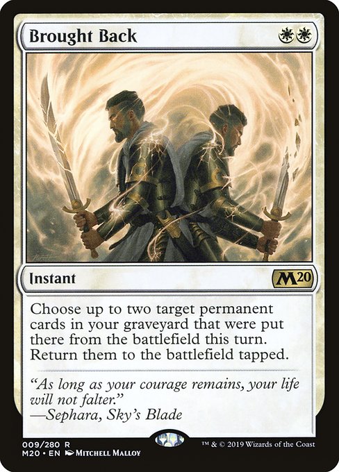 Brought Back (9) (Foil) - Core Set 2020 - Game On