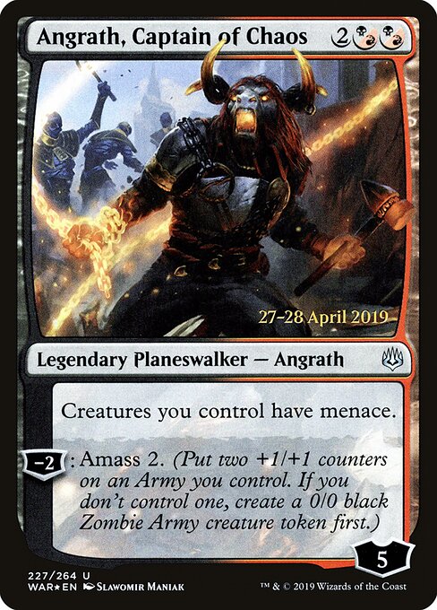 Angrath, Captain of Chaos (227s) (Foil) - War of the Spark Promos - Game On