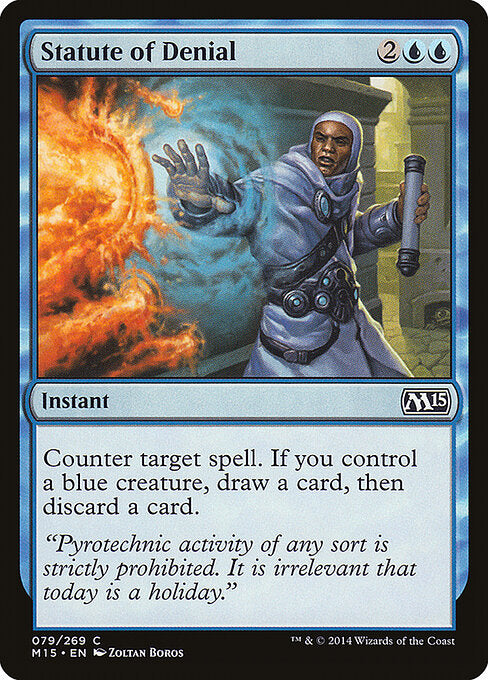 Statute of Denial (79) (Foil) - Magic 2015 - Game On