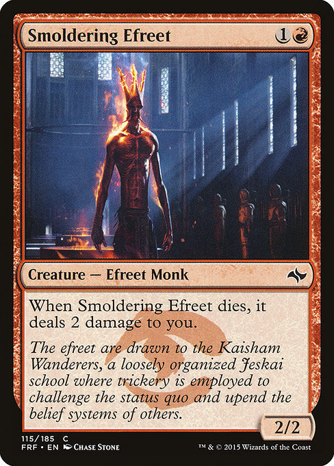 Smoldering Efreet (115) (Foil) - Fate Reforged - Game On