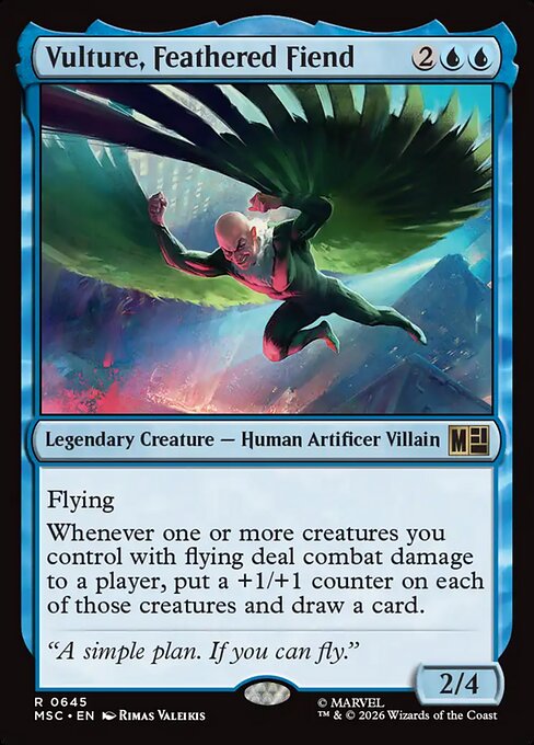 Vulture, Feathered Fiend (645) - Marvel Super Heroes Commander - Game On