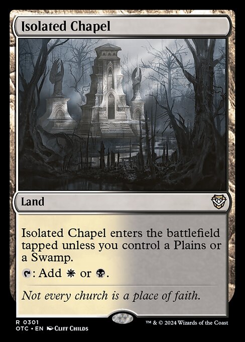 Isolated Chapel (301) - Outlaws of Thunder Junction Commander - Game On