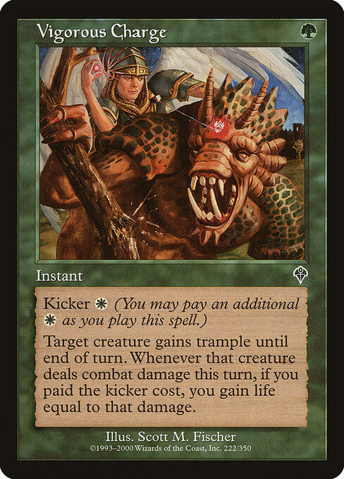 Vigorous Charge (222) (Foil) - Invasion - Game On