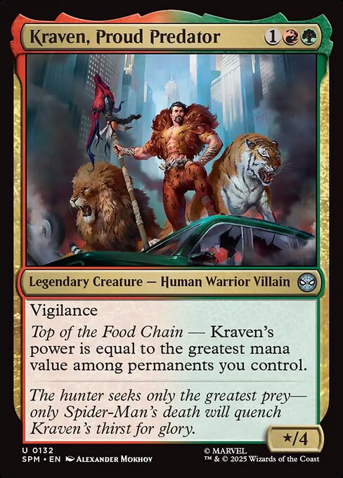 Kraven, Proud Predator (132) (Foil) - Marvel's Spider-Man - Game On