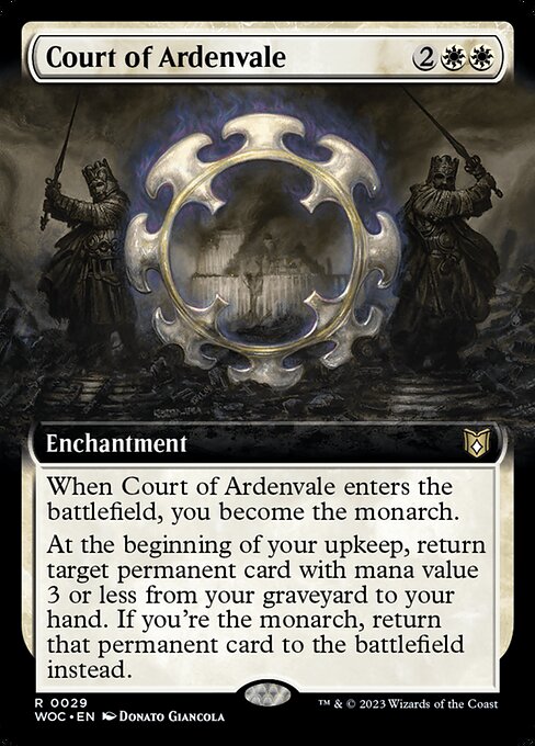 Court of Ardenvale (29) - EXTENDED ART - Wilds of Eldraine Commander - Game On