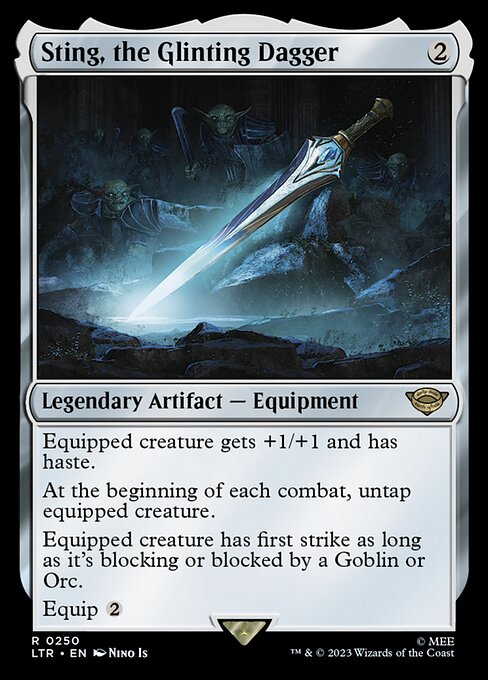 Sting, the Glinting Dagger (250) (Foil) - The Lord of the Rings: Tales of Middle-earth - Game On