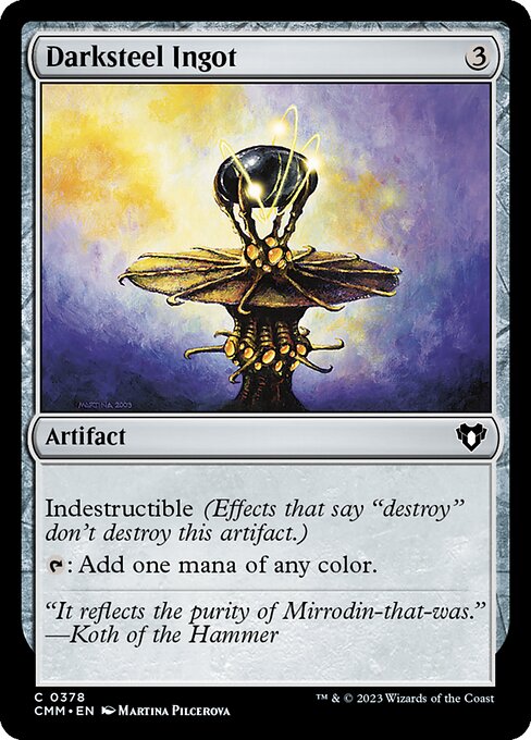 Darksteel Ingot (378) - Commander Masters - Game On