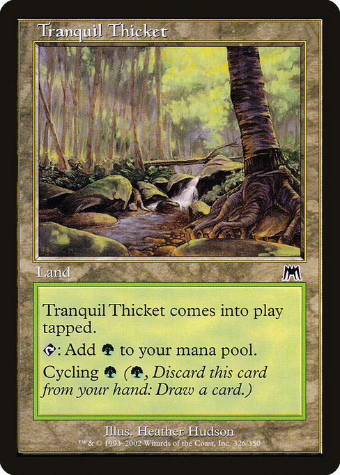 Tranquil Thicket (326) (Foil) - Onslaught - Game On