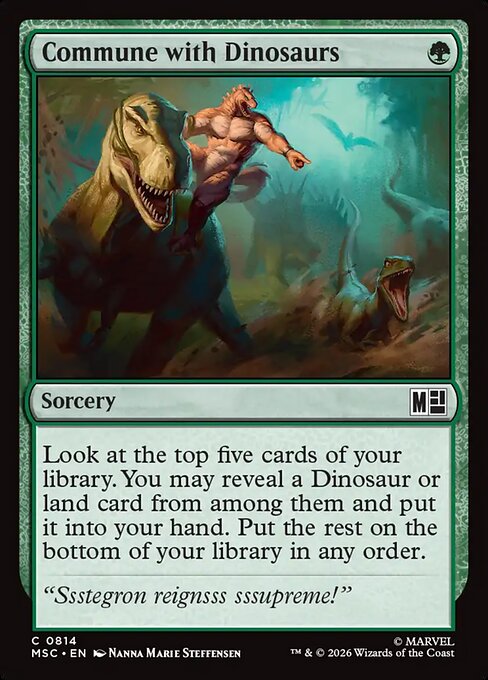 Commune with Dinosaurs (814) (Foil) - Marvel Super Heroes Commander - Game On