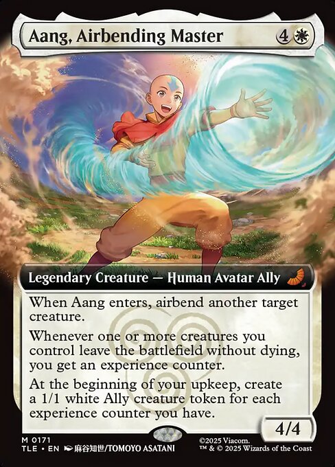 Aang, Airbending Master (171) - EXTENDED ART (Foil) - Avatar: The Last Airbender Eternal - Game On