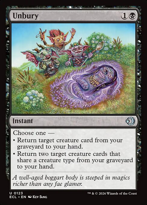 Unbury (123) (Foil) - Lorwyn Eclipsed - Game On