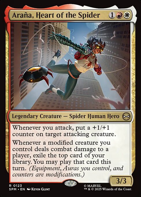 Araña, Heart of the Spider (123) (Foil) - Marvel's Spider-Man - Game On