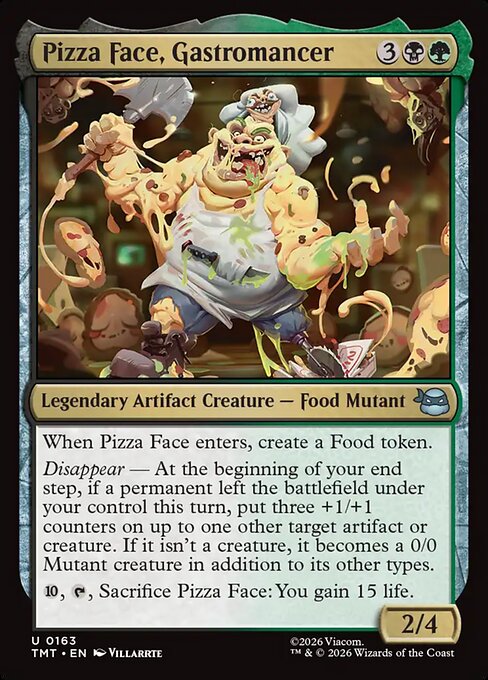 Pizza Face, Gastromancer (163) (Foil) - Teenage Mutant Ninja Turtles - Game On