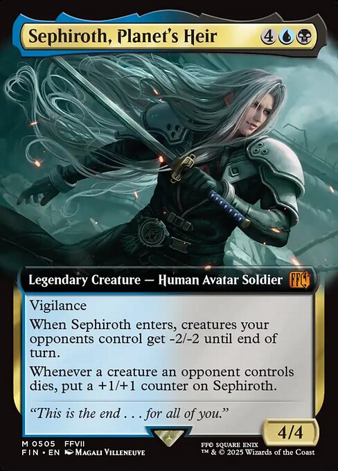 Sephiroth, Planet's Heir (505) - EXTENDED ART - Final Fantasy - Game On