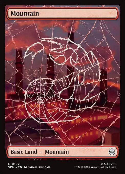 Mountain (192) - FULL ART (Foil) - Marvel's Spider-Man - Game On