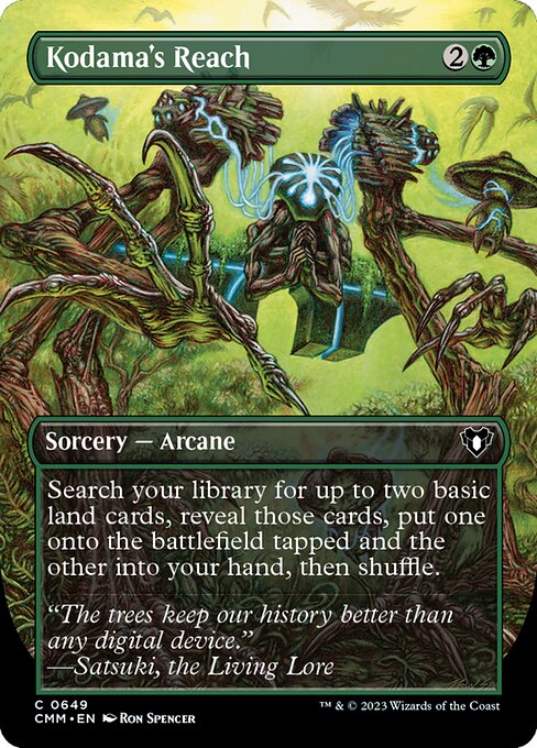 Kodama's Reach (649) - BORDERLESS - FULL ART - Commander Masters - Game On