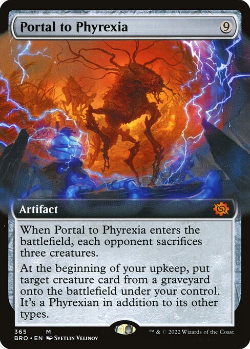 Portal to Phyrexia (365) - EXTENDED ART - The Brothers' War - Game On