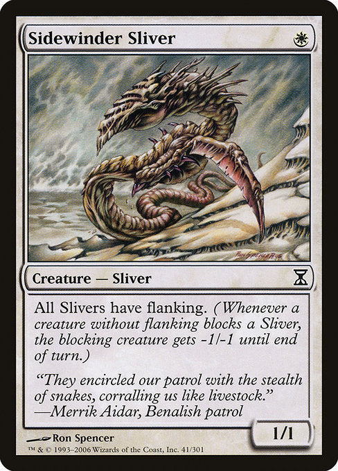 Sidewinder Sliver (41) (Foil) - Time Spiral - Game On