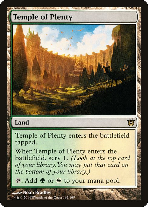 Temple of Plenty (165) (Foil) - Born of the Gods - Game On
