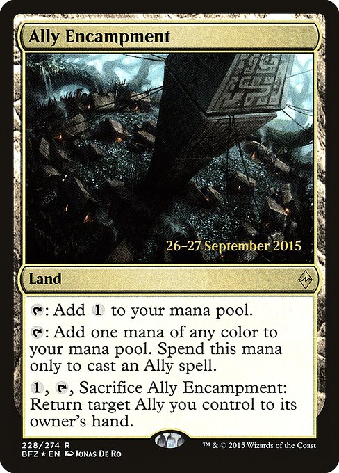 Ally Encampment (228s) (Foil) - Battle for Zendikar Promos - Game On