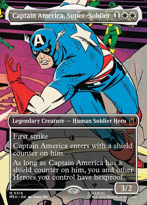Captain America, Super-Soldier (316) - BORDERLESS - Marvel Super Heroes - Game On