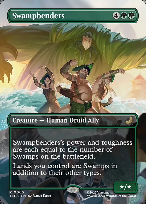 Swampbenders (65) - BORDERLESS - FULL ART (Foil) - Avatar: The Last Airbender Eternal - Game On