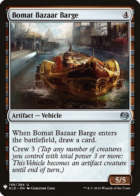 Bomat Bazaar Barge (KLD-198) - The List - Game On