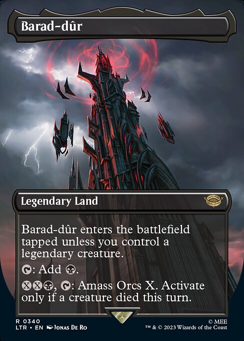 Barad-dûr (340) - BORDERLESS - FULL ART - The Lord of the Rings: Tales of Middle-earth - Game On