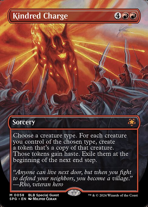 Kindred Charge (58) - BORDERLESS - FULL ART - Special Guests - Game On