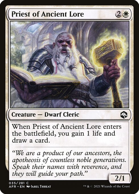 Priest of Ancient Lore (35) (Foil) - Adventures in the Forgotten Realms - Game On
