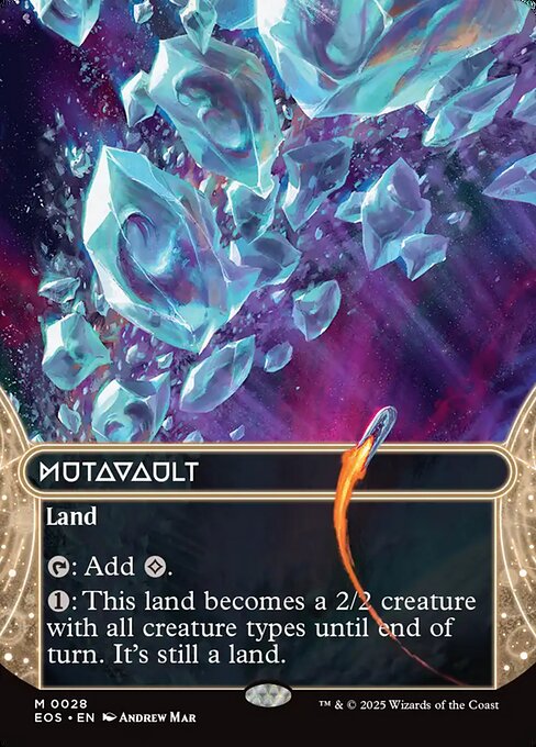 Mutavault (28) - BORDERLESS - FULL ART (Foil) - Edge of Eternities: Stellar Sights - Game On
