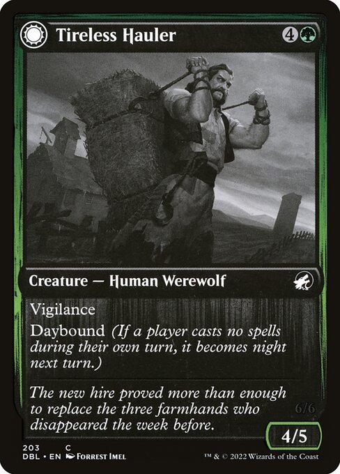 Tireless Hauler // Dire-Strain Brawler (203) - Innistrad: Double Feature - Game On