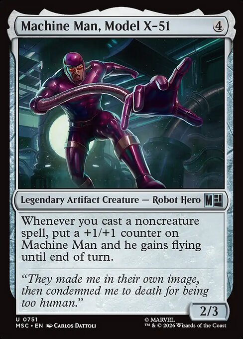 Machine Man, Model X-51 (751) (Foil) - Marvel Super Heroes Commander - Game On