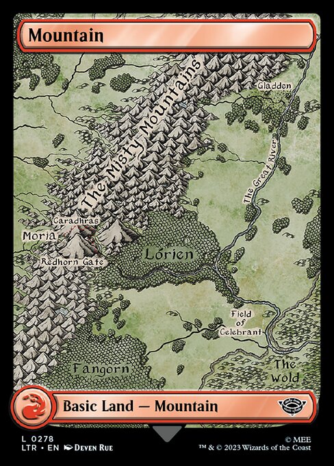 Mountain (278) - FULL ART - The Lord of the Rings: Tales of Middle-earth - Game On