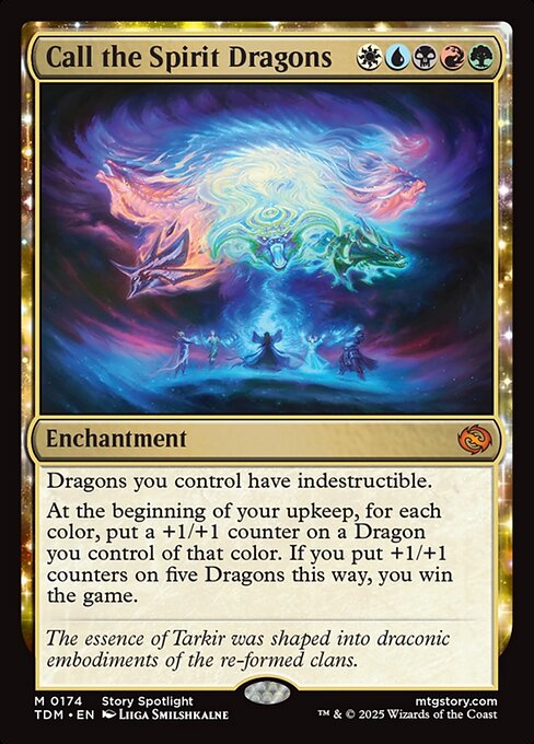Call the Spirit Dragons (174) (Foil) - Tarkir: Dragonstorm - Game On