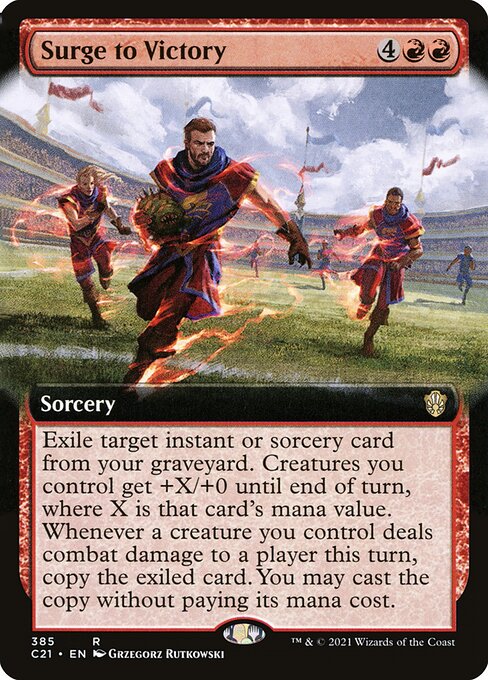Surge to Victory (385) - EXTENDED ART - Commander 2021 - Game On